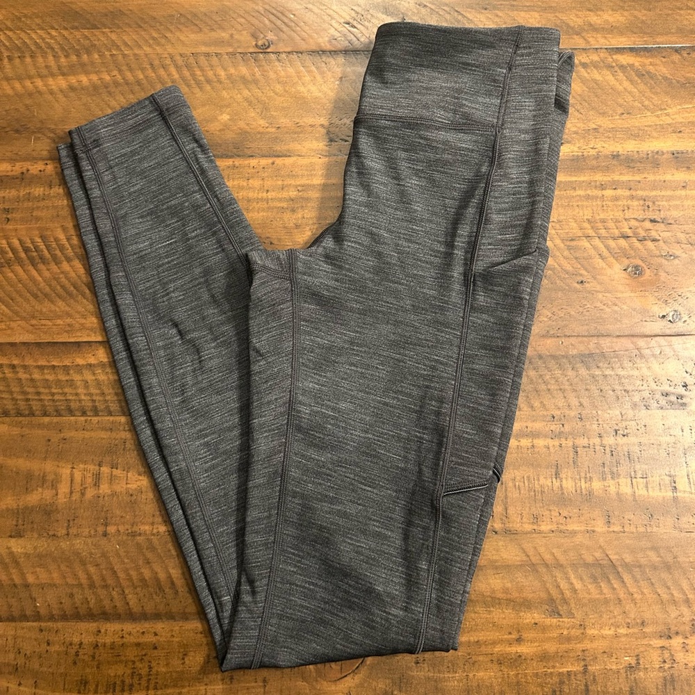 Lululemon Athletica Grey Speed Up Leggings Size 4